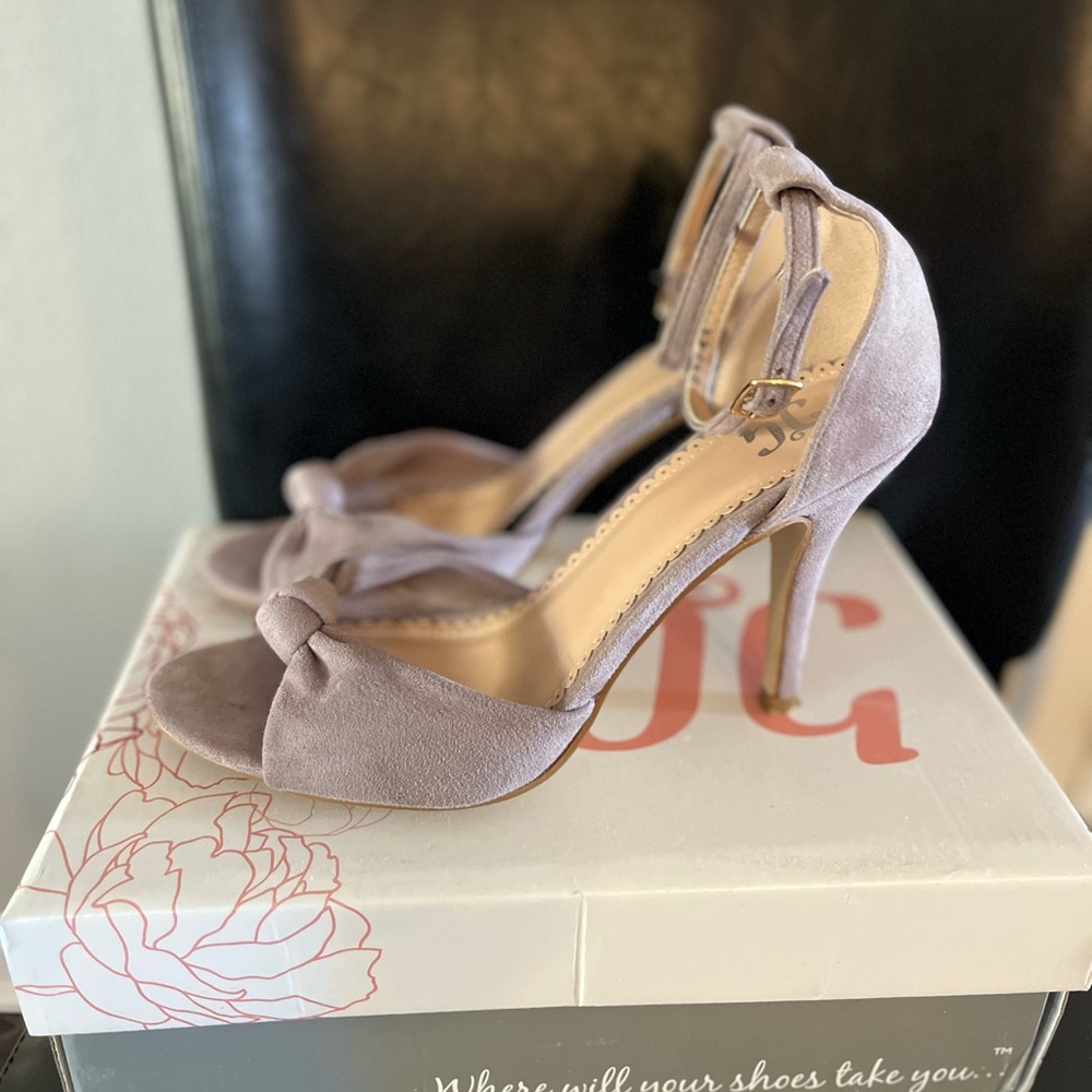 JG Suade Women's Heel Sandals Size 8